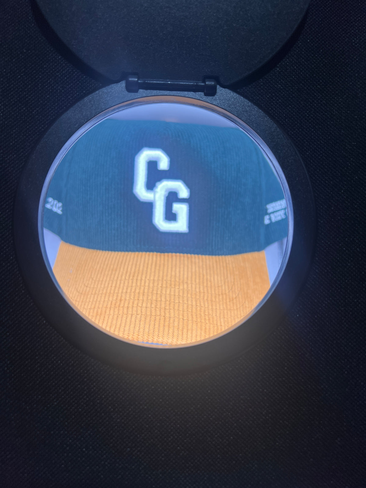 Green and Brown Corduroy SnapBack