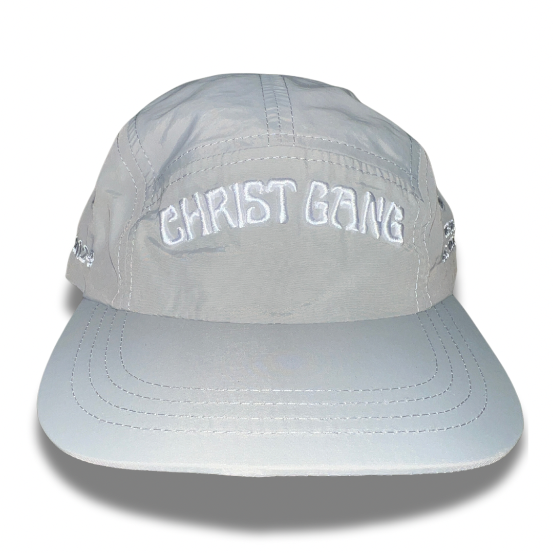 Lightweight Nylon Gray Christ Gang Camper Hat