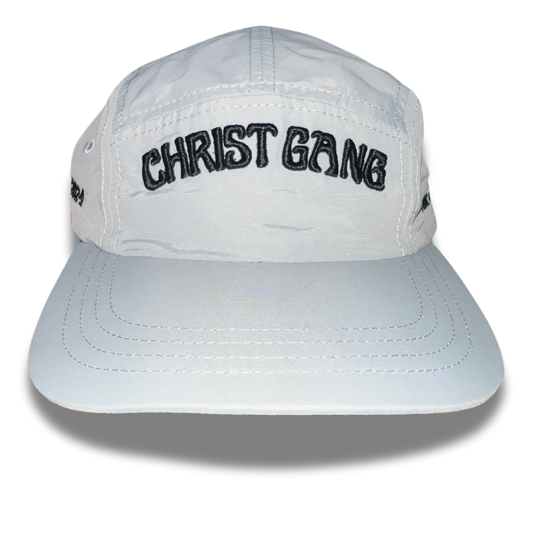 Lightweight Nylon Gray Christ Gang Camper Hat